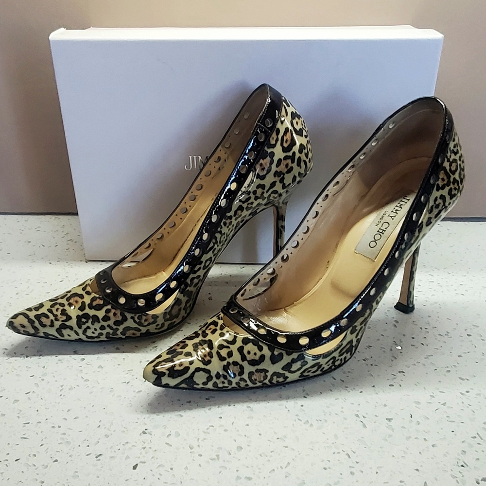Jimmy Choo Erin. Leopard Print, Pointy Toe Heel. - image 2